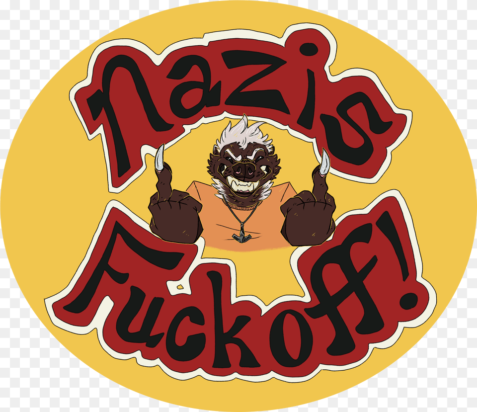 Old Art Panic Antifa Badge Illustration, Logo, Sticker, Text Free Transparent Png