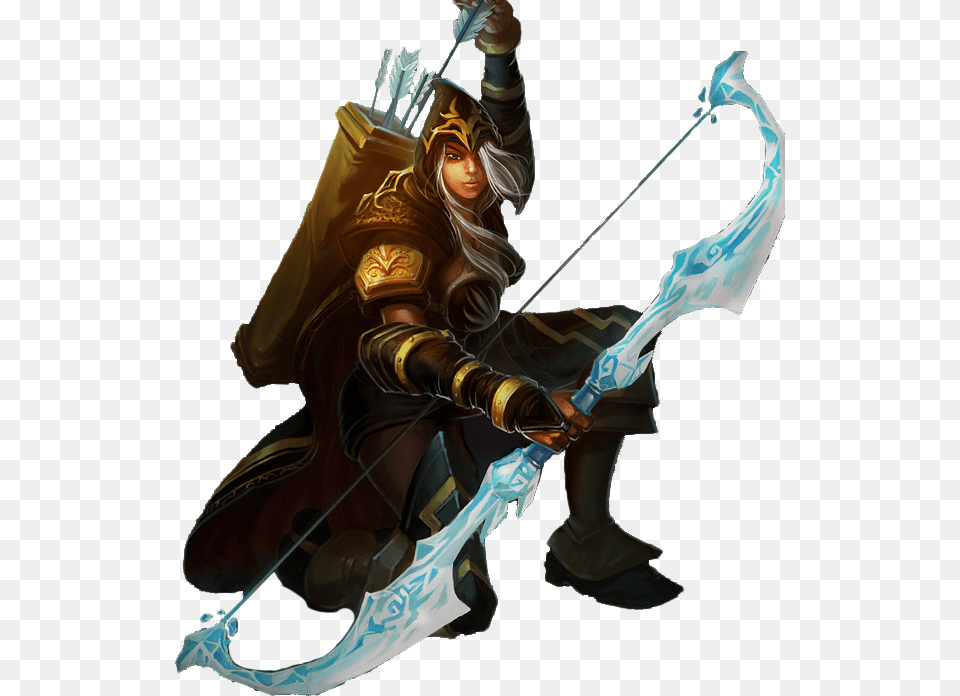 Old Ashe League Of Legends, Archer, Archery, Bow, Weapon Free Transparent Png