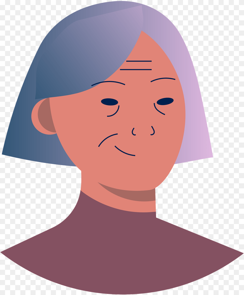 Old Asian Woman Clipart, Bathing Cap, Cap, Clothing, Hat Free Png Download