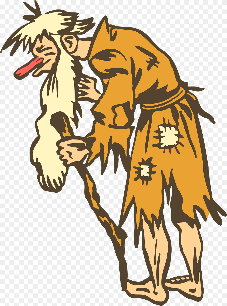 Old Beggar Clipart, Person, Art Png