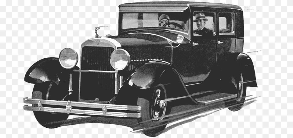 Old Black Car Drawing Transparent Automovil Antiguo, Vehicle, Antique Car, Transportation, Model T Free Png