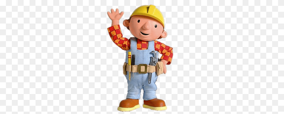 Old Bob The Builder Waving, Clothing, Hardhat, Helmet, Baby Png