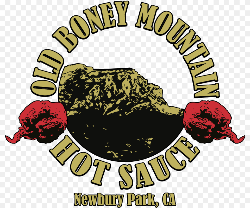 Old Boney Mountain Hot Sauce Color Logo Logo, Advertisement, Poster, Animal, Baby Png