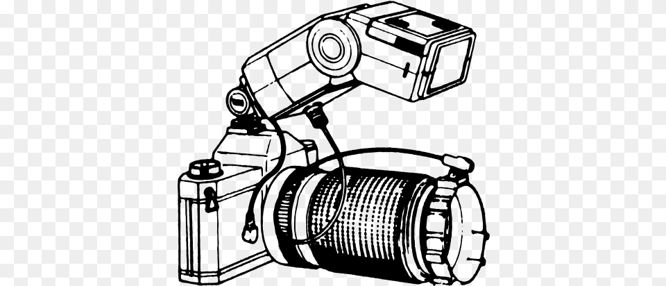 Old Camera With Attached Flash Vector Camera, Gray Free Transparent Png