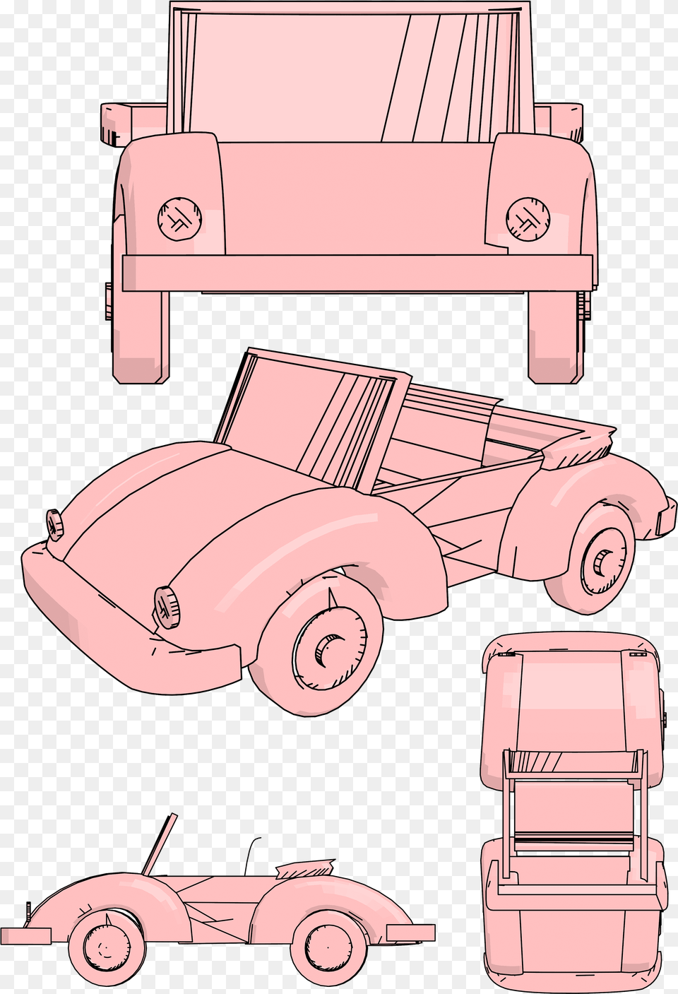 Old Car Draw Clipart U2013 Clipartlycom Cartoon, Transportation, Vehicle, Machine, Wheel Free Transparent Png
