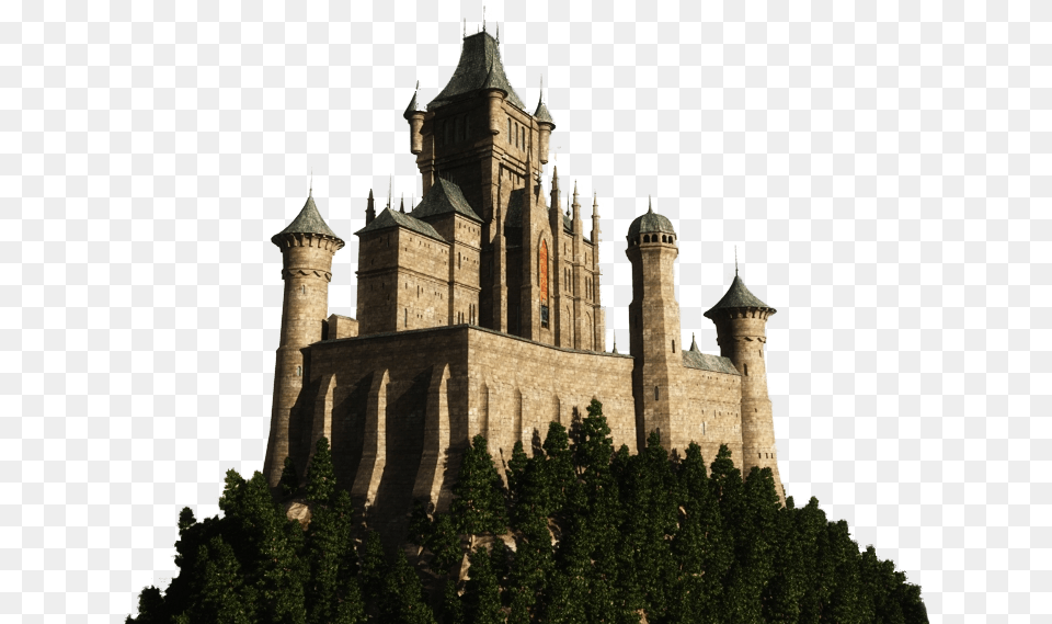 Old Castle, Architecture, Spire, Fortress, Clock Tower Png Image