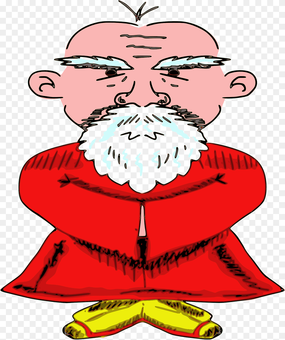 Old Chinese Man Clipart, Face, Head, Person, Adult Free Transparent Png