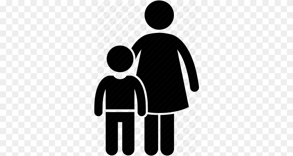 Old Clipart Mother And Son, Silhouette, Clothing, Coat Free Png