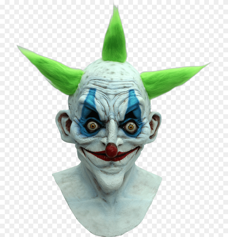 Old Clown Halloween Mask Party City Clown Mask, Face, Head, Person, Photography Free Transparent Png