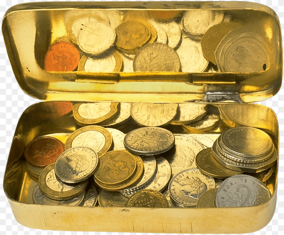 Old Coins Transparent Pngpix Gold Coins, Treasure, Coin, Money, Can Png Image