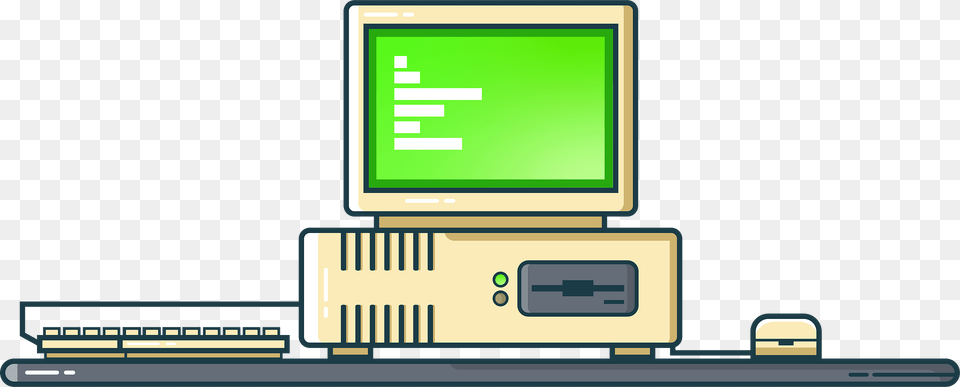 Old Computer Technology Clipart, Electronics, Pc, Desktop, Computer Hardware Free Png