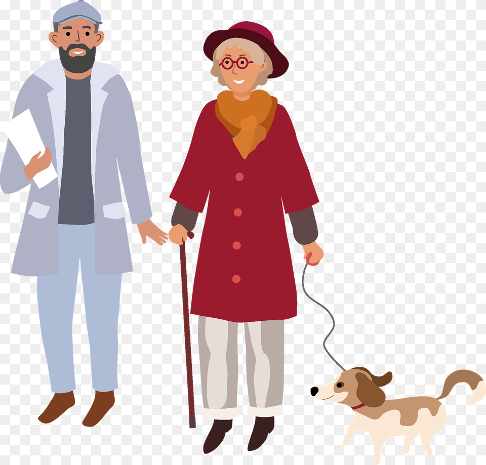 Old Couple Clipart, Clothing, Coat, Person, Adult Png