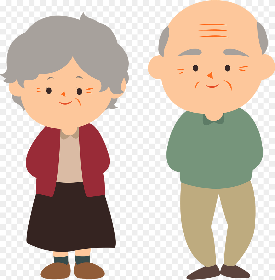 Old Couple Clipart, Baby, Person, Photography, Face Png Image