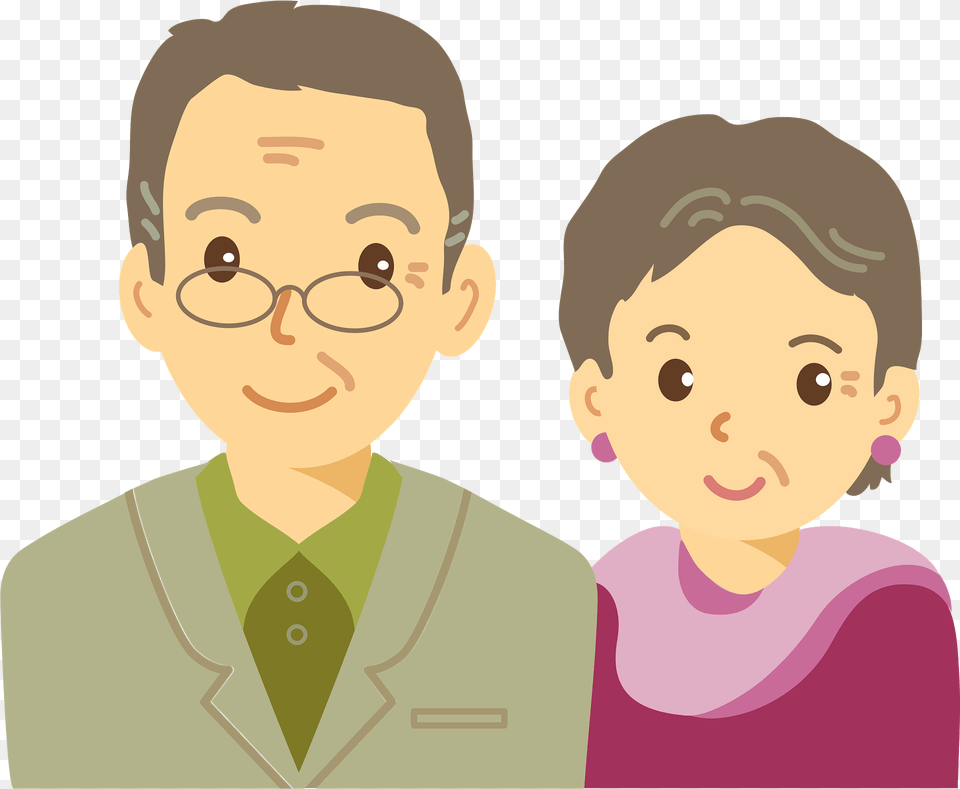 Old Couple Clipart, Head, Portrait, Photography, Face Png Image