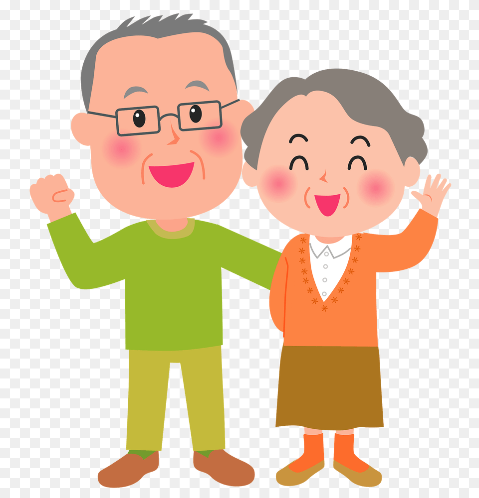 Old Couple Grandparents Clipart, Baby, Person, Face, Head Free Png Download