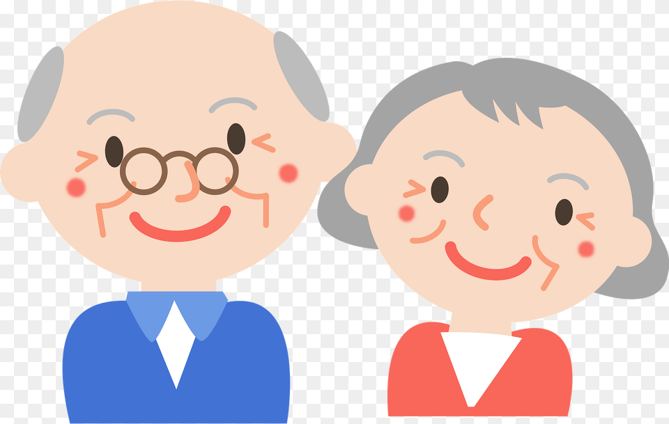 Old Couple Grandparents Clipart, Baby, Face, Head, Person Free Png