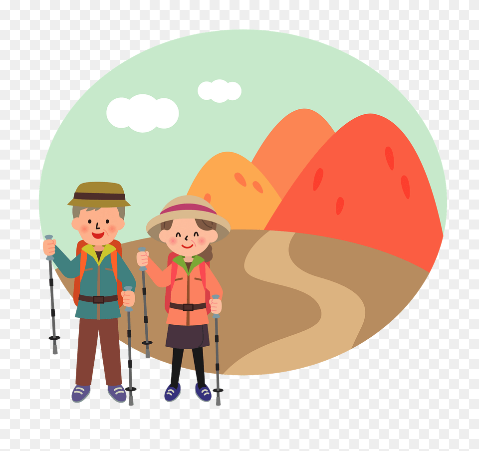 Old Couple Is Hiking Clipart, Walking, Person, Outdoors, Boy Free Png Download