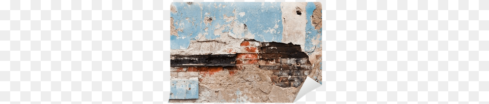 Old Crumbling Plastered Brick Wall Wall Mural Pixers Wall, Architecture, Building Free Png Download