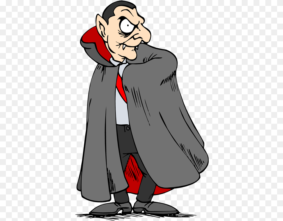 Old Dracula Cartoon Dracula, Fashion, Cape, Clothing, Person Free Png Download