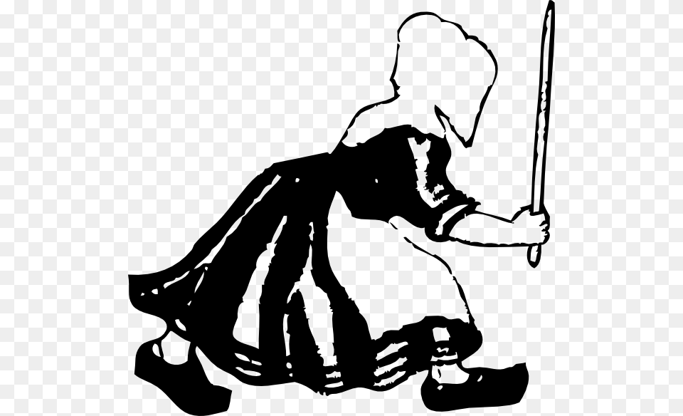 Old Dutch Woman Clip Art, Stencil, Baby, Person, Clothing Free Png