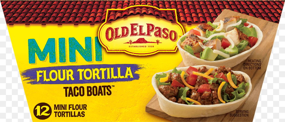 Old El Paso Mini Soft Taco Boats Shells Hard Shell Oep Stan N Stuff Soft Mini, Advertisement, Food Png Image