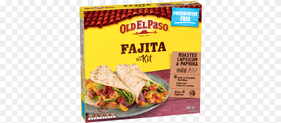 Old El Paso Roasted Tomato Pepper Fajitas, Food, Sandwich Wrap, Sandwich, Advertisement Png Image