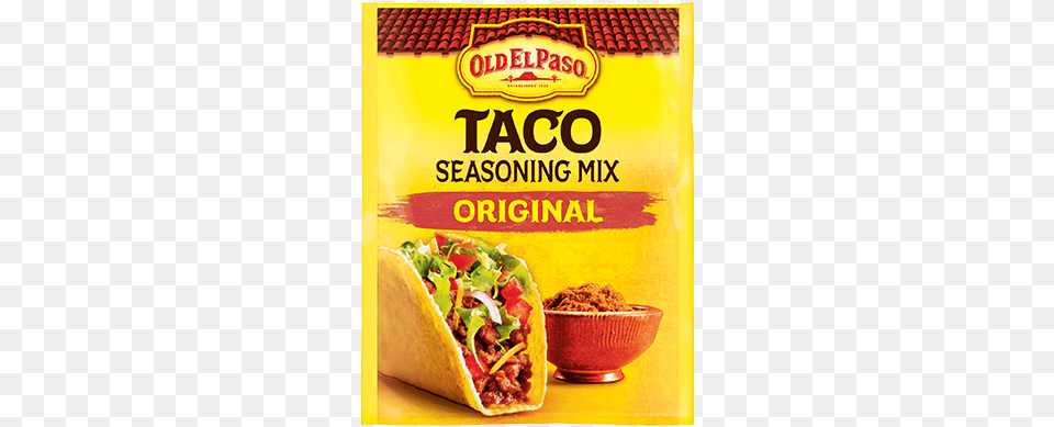 Old El Paso Taco Seasoning Mix Original Old El Paso Taco Seasoning, Food, Ketchup Png
