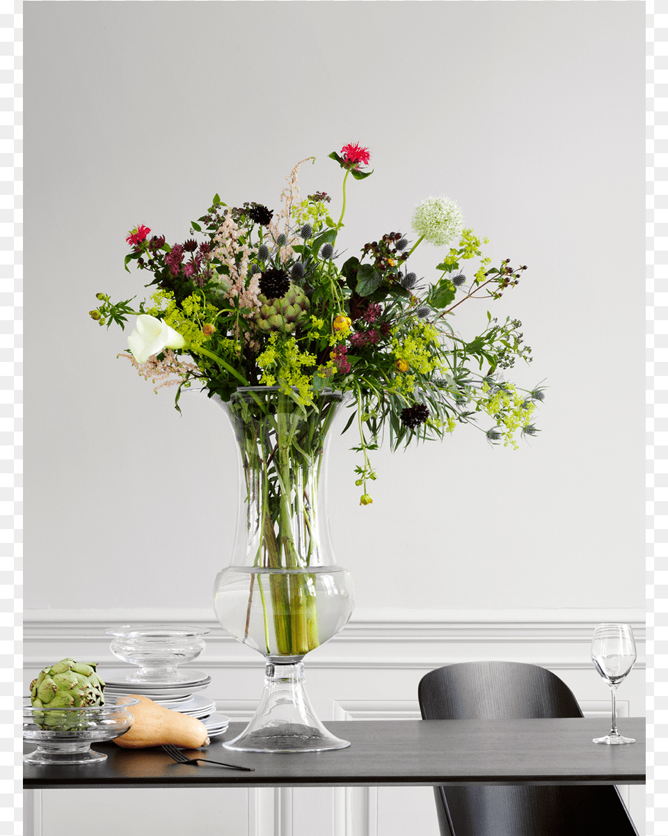 Old English Vase Clear H60 Old English Holmegaard Vase, Plant, Flower, Flower Arrangement, Flower Bouquet Free Transparent Png