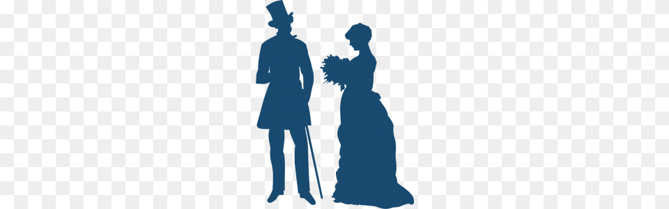 Old Fashion Clipart, Silhouette, Adult, Wedding, Person Png Image