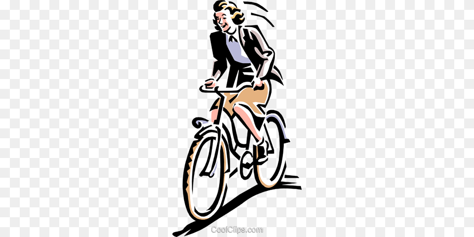 Old Fashioned Bike Riding Royalty Vector Clip Art, Bicycle, Cycling, Vehicle, Transportation Png Image