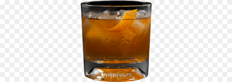 Old Fashioned Cocktail In Rocks Glass With J Whiskey Cocktail Black Background, Alcohol, Beverage, Beer, Liquor Free Transparent Png
