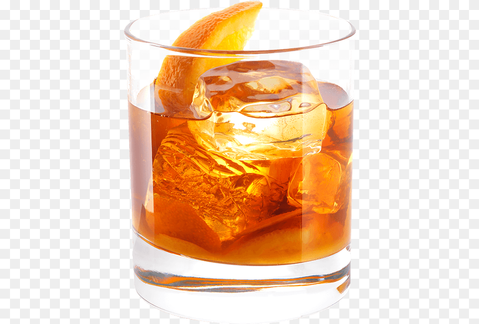 Old Fashioned Cocktail Transparent, Alcohol, Beverage, Glass, Plant Png