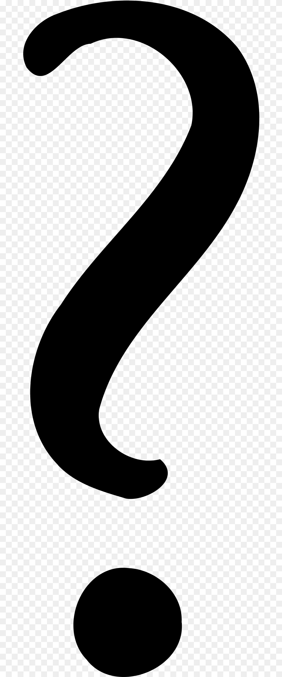 Old Fashioned Question Mark, Gray Free Transparent Png