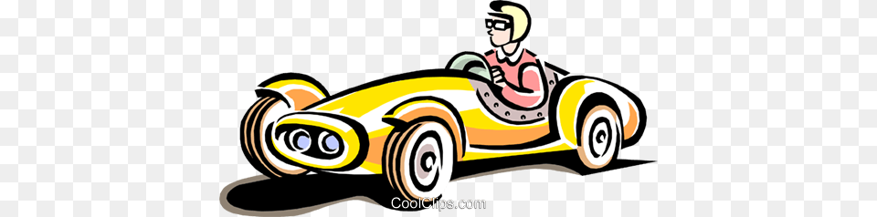 Old Fashioned Racecar Royalty Vector Clip Art Illustration, Vehicle, Transportation, Kart, Tool Png