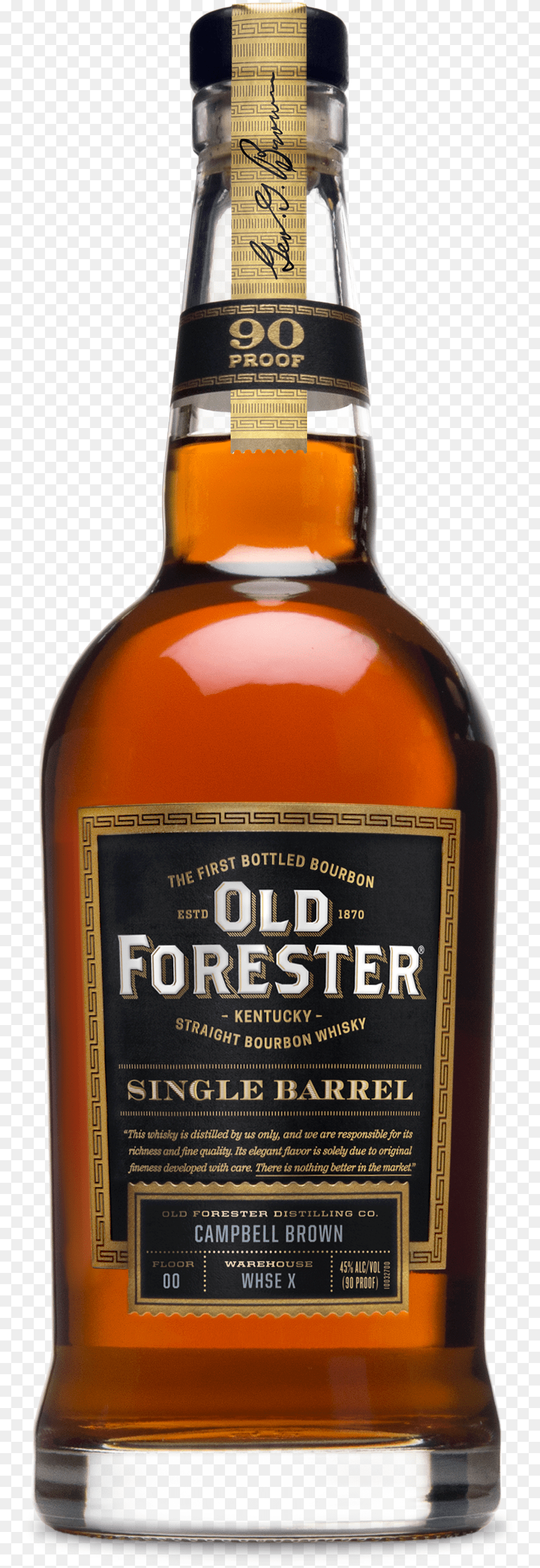 Old Forester Single Barrel Store Pick, Alcohol, Beverage, Liquor, Beer Free Png