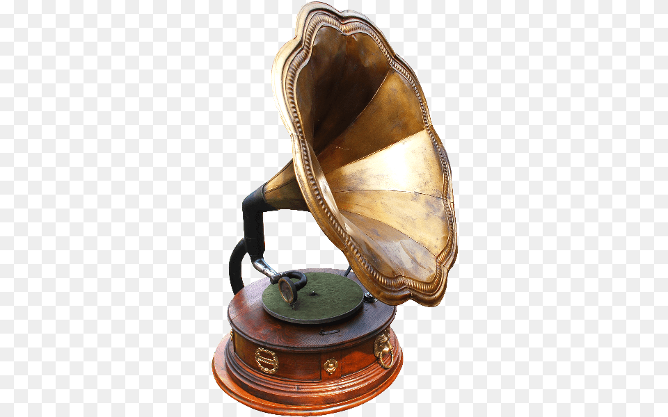 Old Gramophone Image Old Object, Bronze Free Png Download