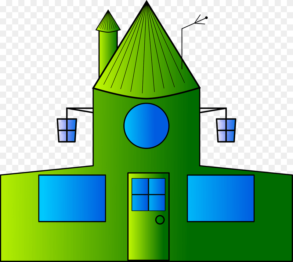 Old Green House Clipart, Architecture, Building, Clock Tower, Spire Png