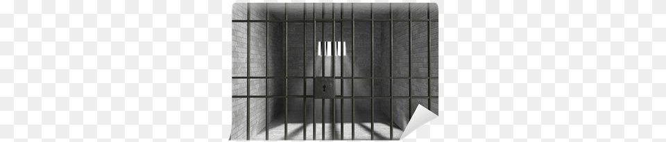 Old Grunge Prison Seen Through Jail Bars Wall Mural Jail Bars, Gate Free Png