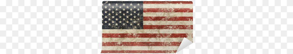 Old Grunge Vintage Faded American Us Flag Wall Mural Us Flag Pixel Art, American Flag Free Png