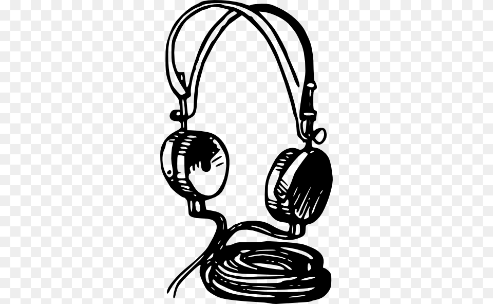 Old Headphones Clip Art, Electronics Free Png