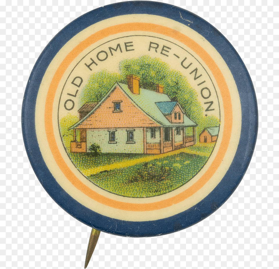 Old Home Re Union Event Button Museum House, Badge, Logo, Symbol, Plate Png Image