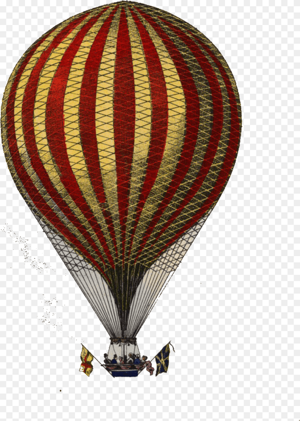 Old Hot Air Balloon, Aircraft, Hot Air Balloon, Transportation, Vehicle Png Image