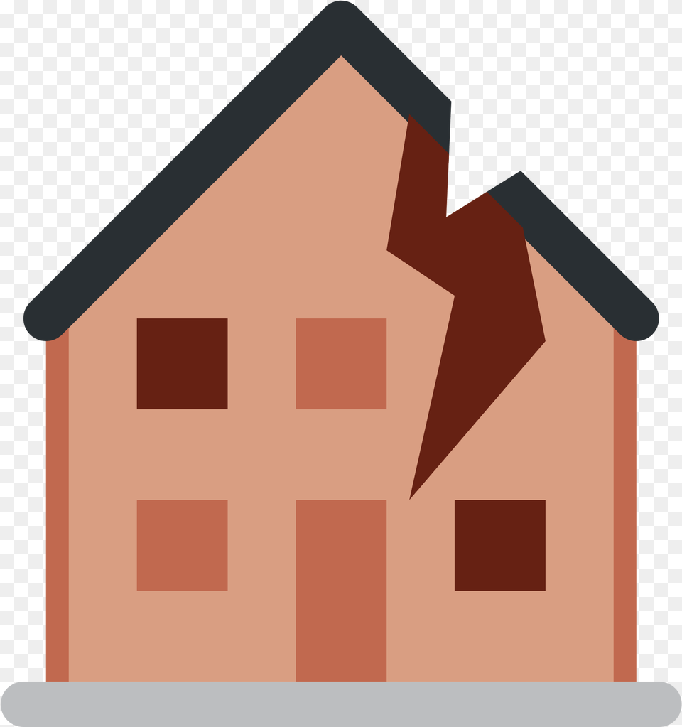 Old House Broken House Emoji, Outdoors, Countryside, Nature, Architecture Png Image