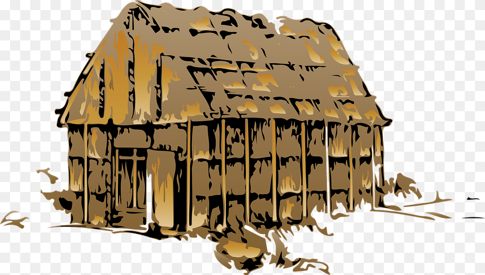 Old House Cartoon, Architecture, Building, Countryside, Hut Free Transparent Png