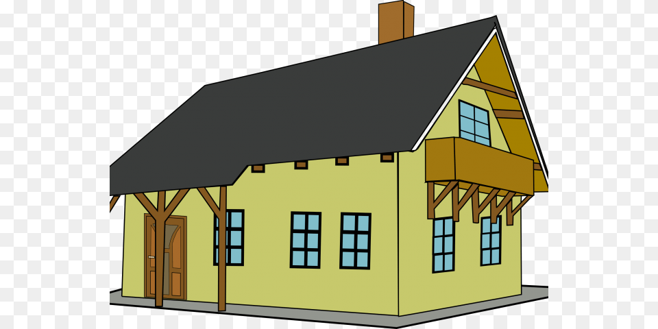 Old House Clipart Colonial House House Clip Art, Architecture, Outdoors, Shelter, Housing Png Image