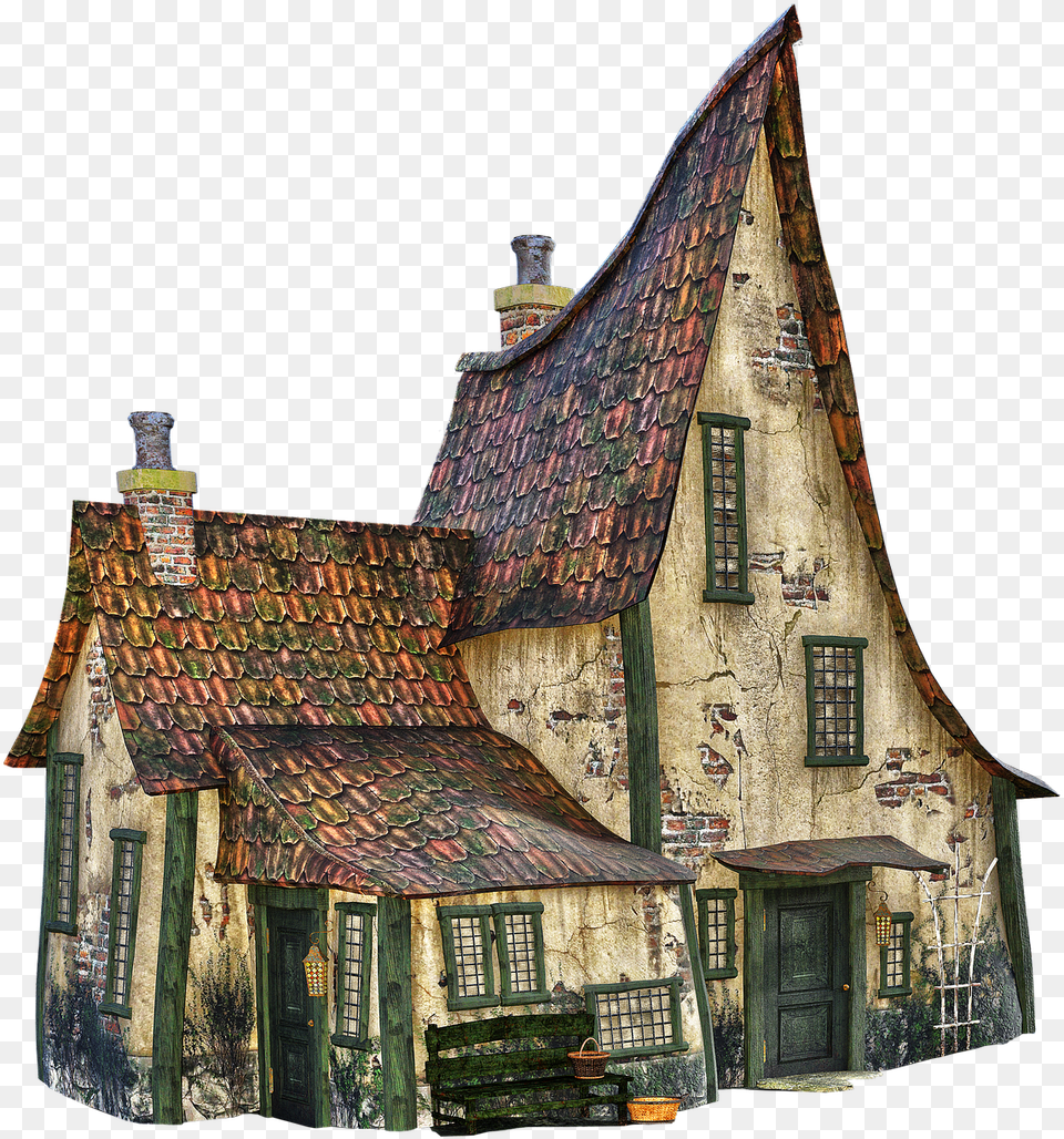 Old House Witchs Halloween Old House Illustration, Architecture, Rural, Outdoors, Nature Free Transparent Png