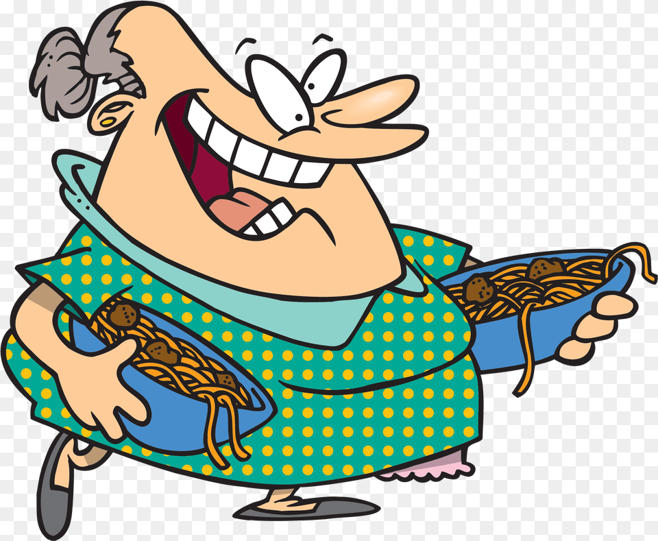 Old Italian Woman Cartoon Free Png Download