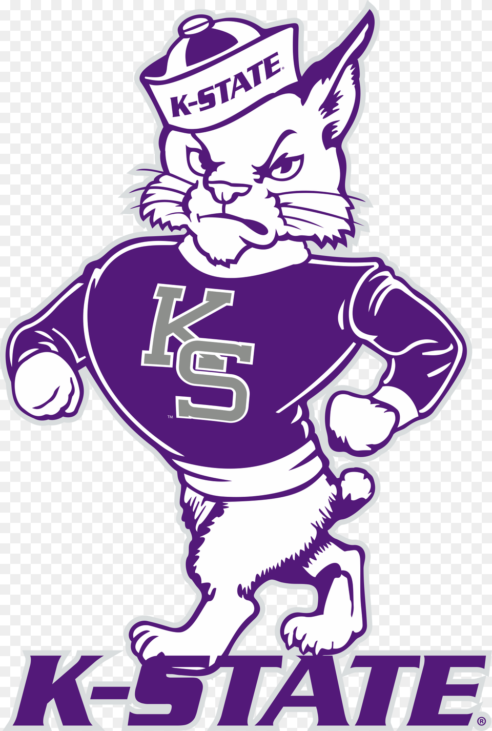 Old Kansas State Wildcats Logo, People, Person, Baby Free Png