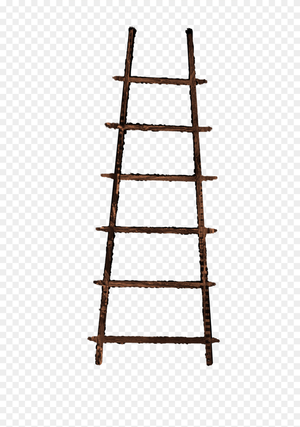 Old Ladder Rough Wood Grain Cutout, Construction, Scaffolding Png