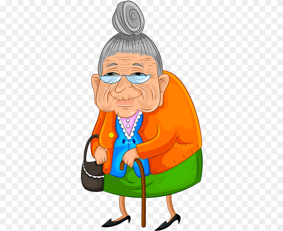 Old Lady Cartoon Baby, Person, Face, Photography Free Transparent Png